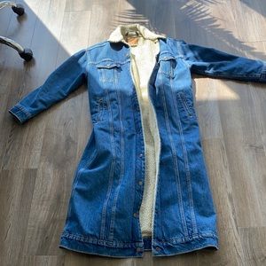 Levi’s denim fleece trench coat